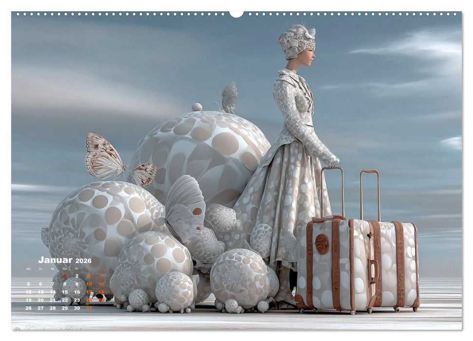 Zwischen Himmel und Gepäck (CALVENDO Premium Wandkalender 2026)