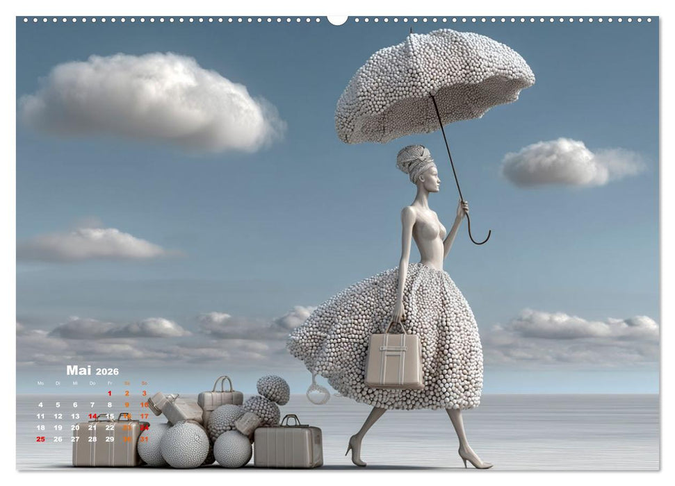 Zwischen Himmel und Gepäck (CALVENDO Premium Wandkalender 2026)