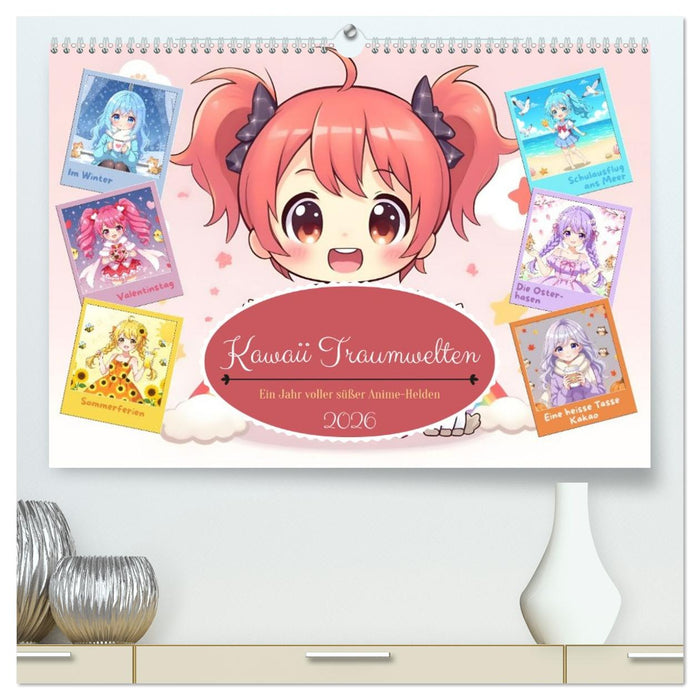 Kawaii Traumwelten (CALVENDO Premium Wandkalender 2026)