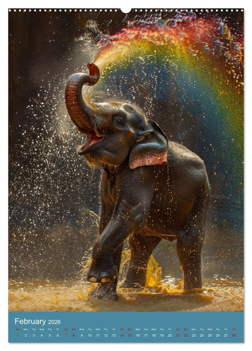 Elephant Poetry (CALVENDO Monthly Calendar 2026)