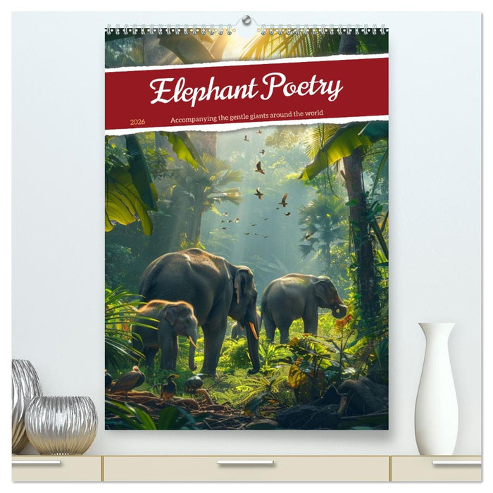 Elephant Poetry (CALVENDO Premium-Calendar 2026)