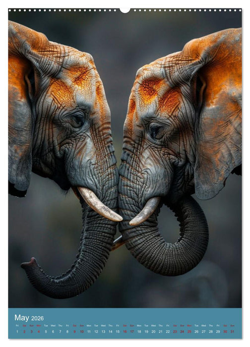 Elephant Poetry (CALVENDO Premium-Calendar 2026)
