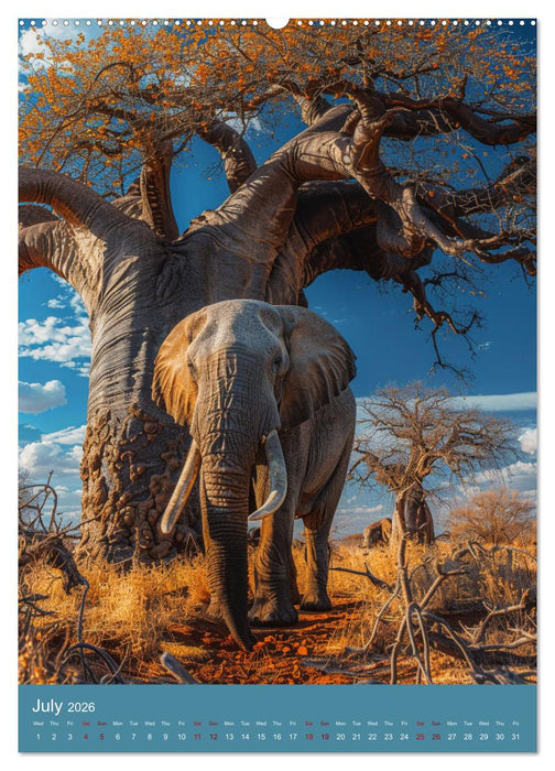 Elephant Poetry (CALVENDO Premium-Calendar 2026)
