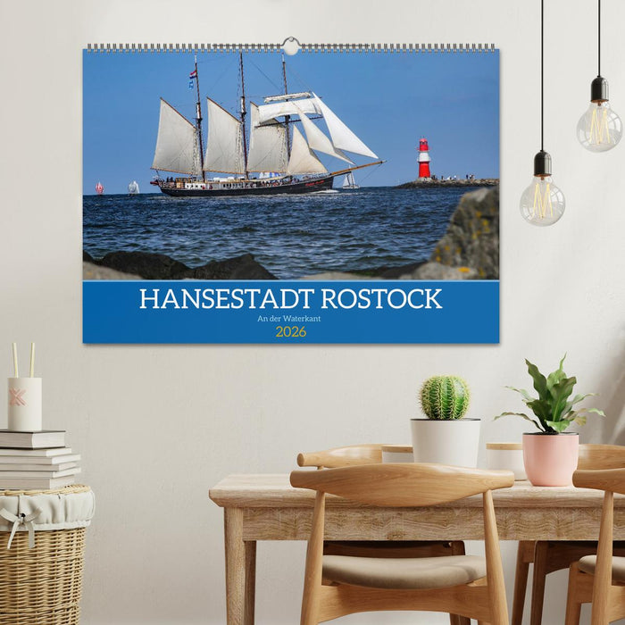 Hansestadt Rostock (CALVENDO Wandkalender 2026)