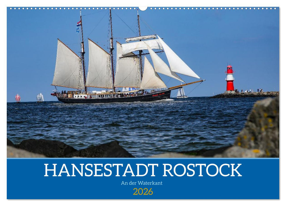 Hansestadt Rostock (CALVENDO Wandkalender 2026)