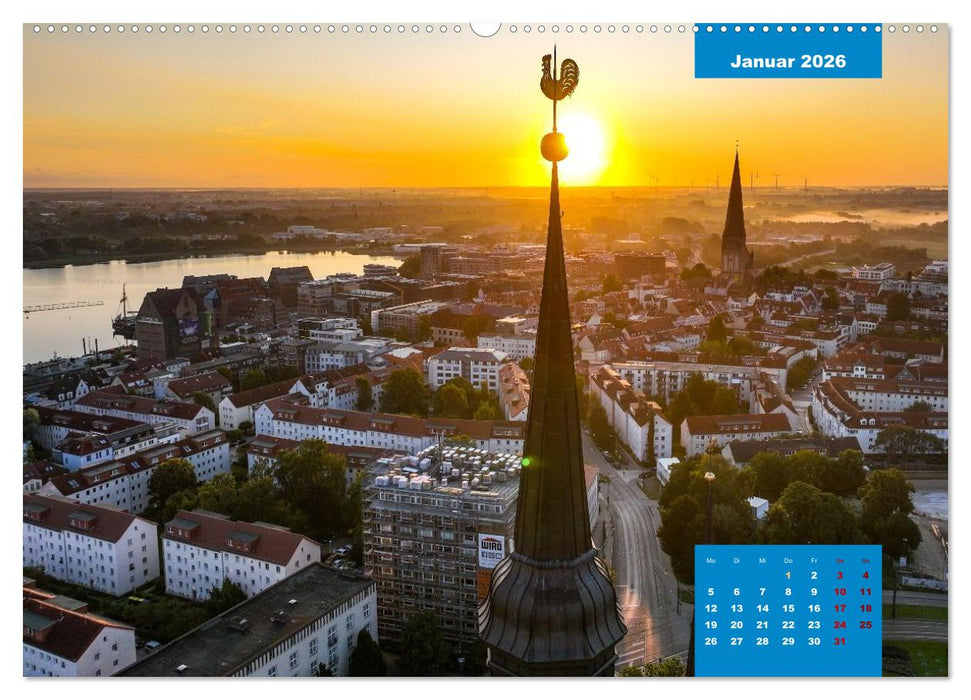 Hansestadt Rostock (CALVENDO Wandkalender 2026)