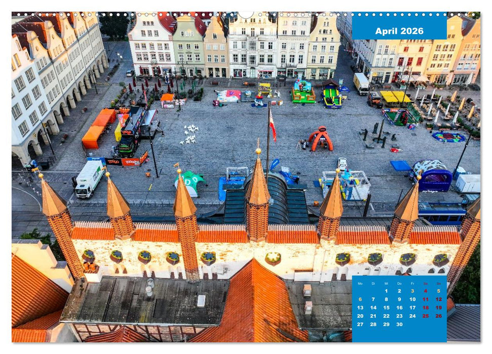 Hansestadt Rostock (CALVENDO Wandkalender 2026)