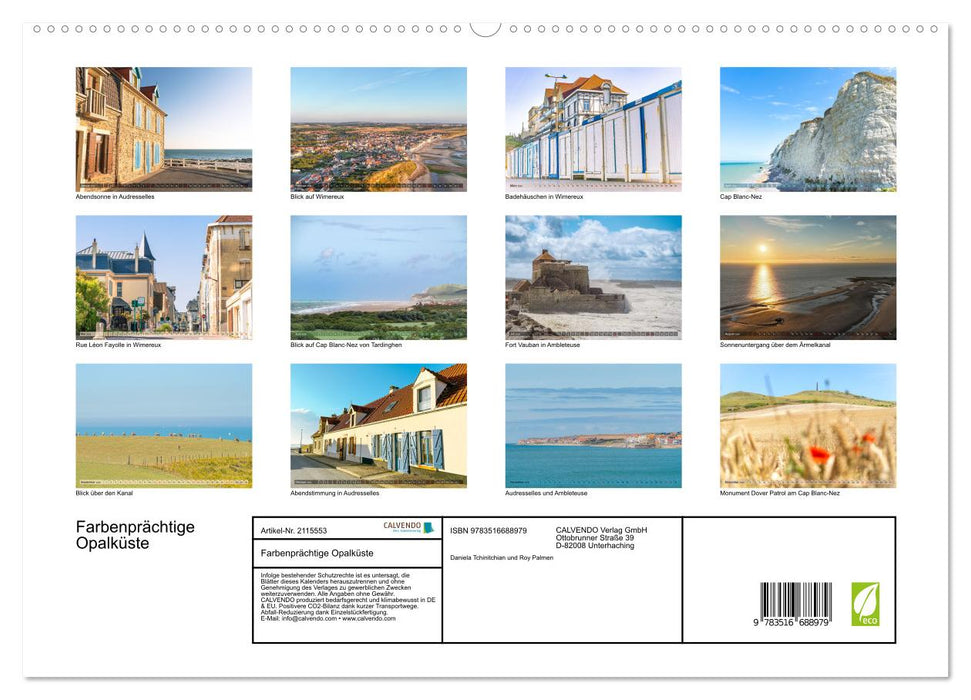 Farbenprächtige Opalküste (CALVENDO Premium Wandkalender 2026)
