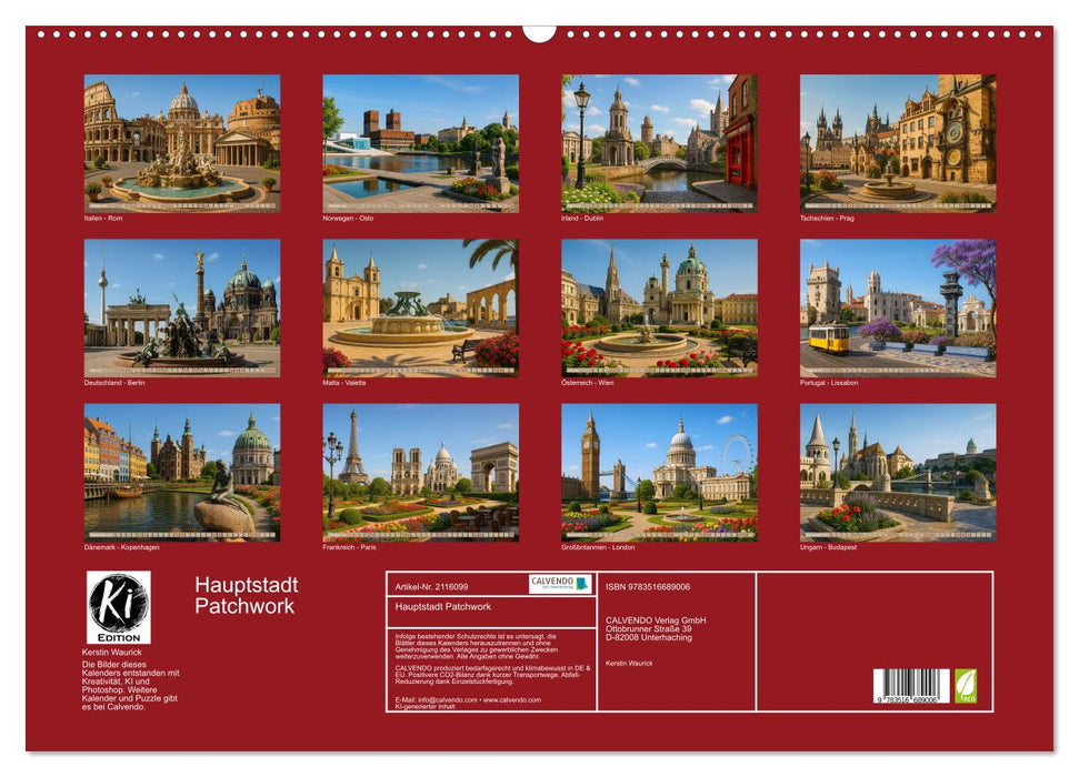 Hauptstadt Patchwork (CALVENDO Wandkalender 2026)