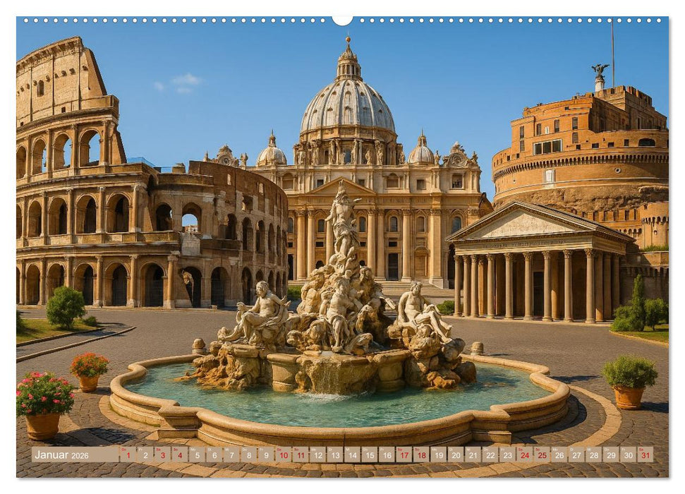 Hauptstadt Patchwork (CALVENDO Premium Wandkalender 2026)