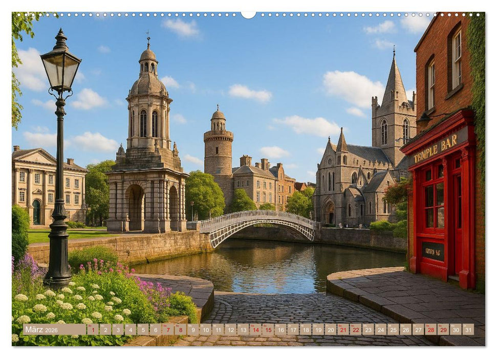 Hauptstadt Patchwork (CALVENDO Premium Wandkalender 2026)