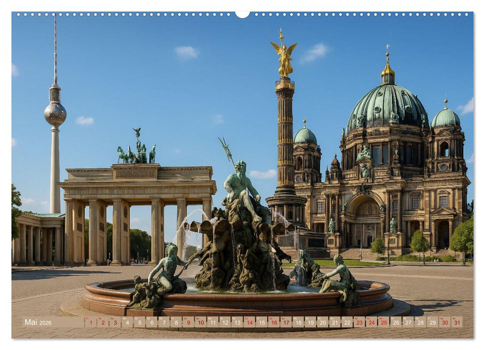 Hauptstadt Patchwork (CALVENDO Premium Wandkalender 2026)