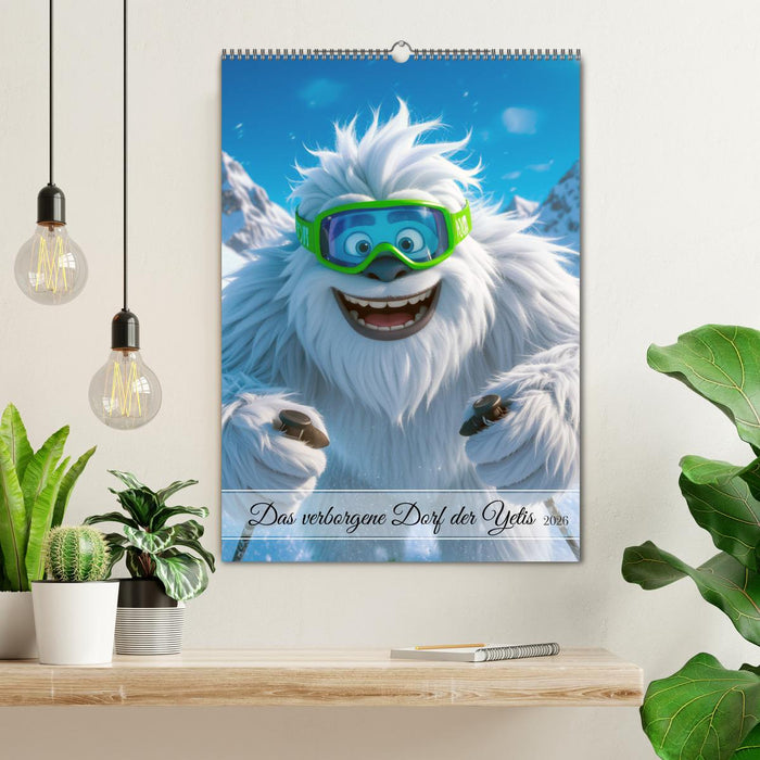 Das verborgene Dorf der Yetis (CALVENDO Wandkalender 2026)