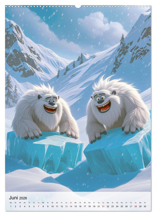 Das verborgene Dorf der Yetis (CALVENDO Wandkalender 2026)