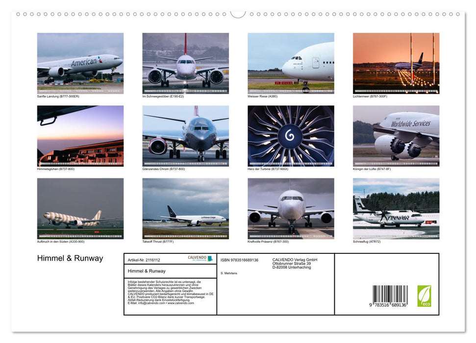 Himmel & Runway (CALVENDO Premium Wandkalender 2026)