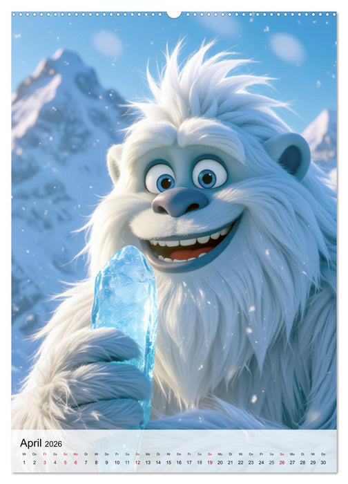 Das verborgene Dorf der Yetis (CALVENDO Premium Wandkalender 2026)