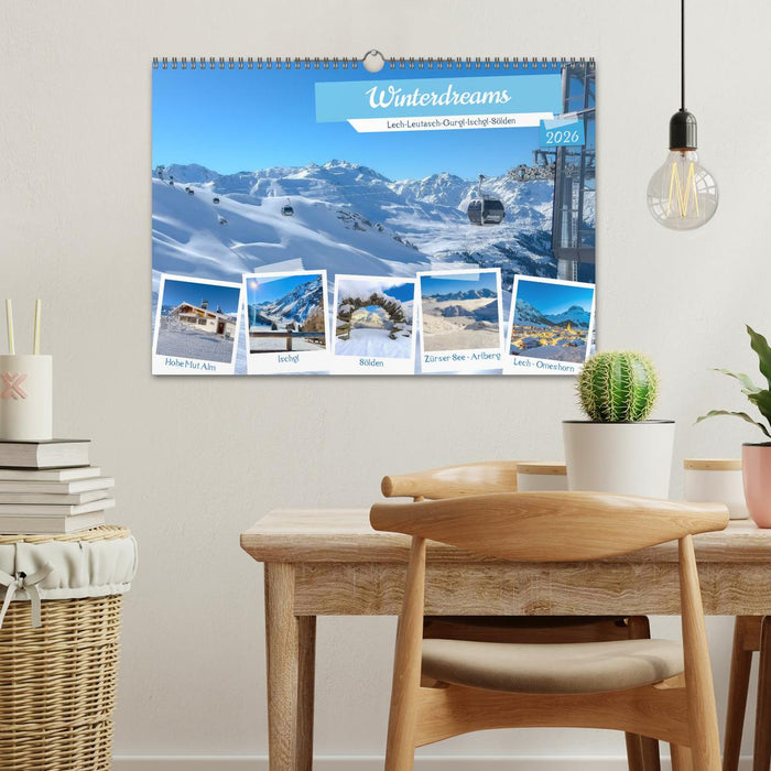 Winterdreams - Lech, Leutasch, Gurgl, Ischgl, Sölden (CALVENDO Wandkalender 2026)