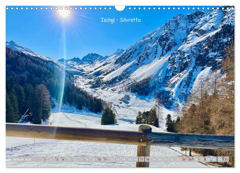 Winterdreams - Lech, Leutasch, Gurgl, Ischgl, Sölden (CALVENDO Wandkalender 2026)