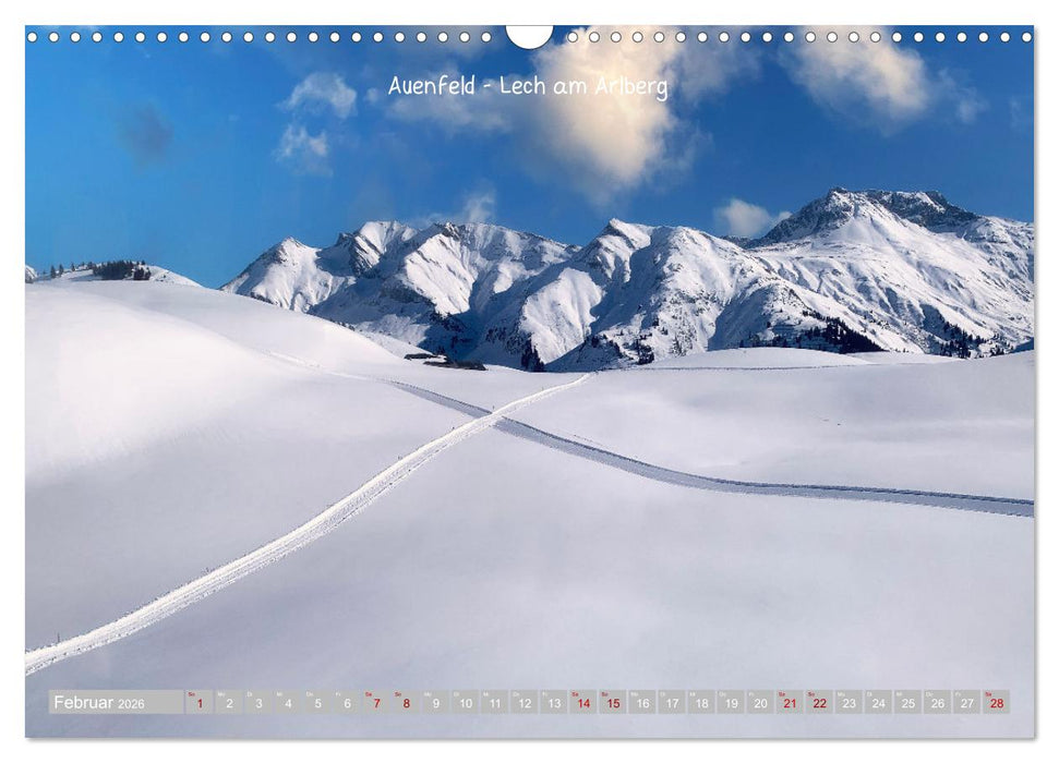 Winterdreams - Lech, Leutasch, Gurgl, Ischgl, Sölden (CALVENDO Wandkalender 2026)
