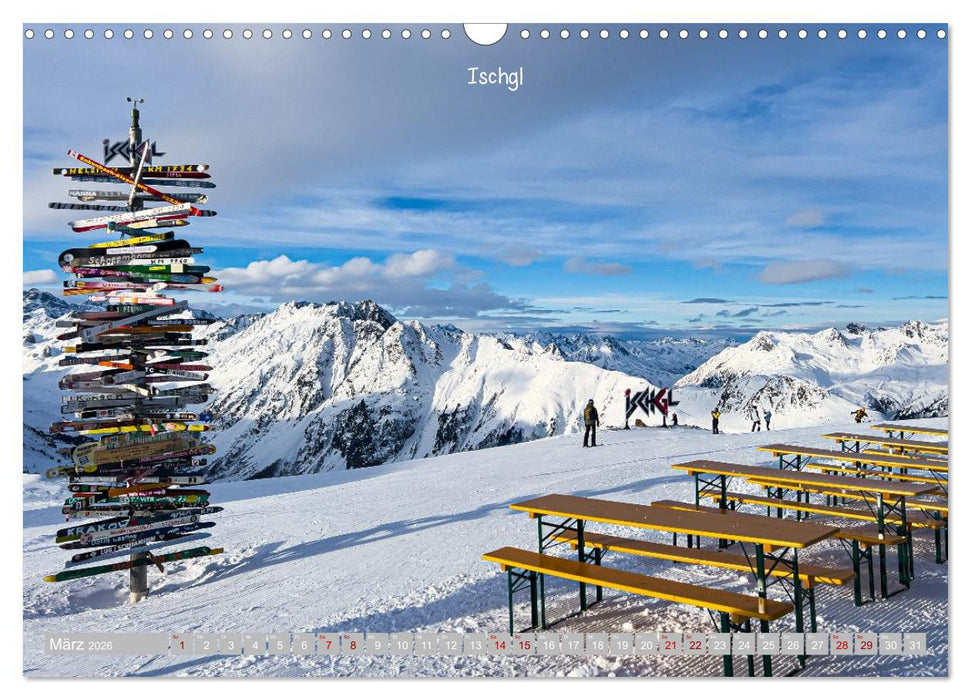 Winterdreams - Lech, Leutasch, Gurgl, Ischgl, Sölden (CALVENDO Wandkalender 2026)