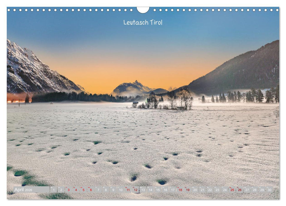 Winterdreams - Lech, Leutasch, Gurgl, Ischgl, Sölden (CALVENDO Wandkalender 2026)
