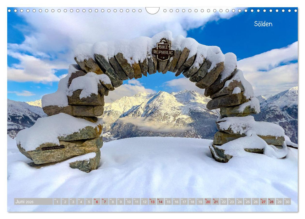 Winterdreams - Lech, Leutasch, Gurgl, Ischgl, Sölden (CALVENDO Wandkalender 2026)