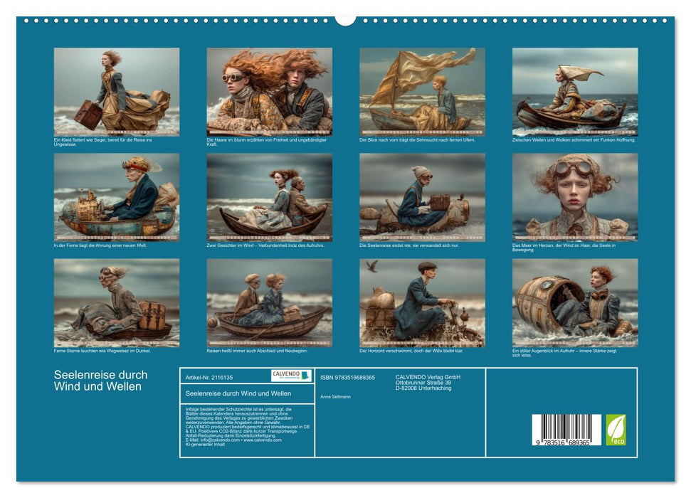 Seelenreise durch Wind und Wellen (CALVENDO Premium Wandkalender 2026)