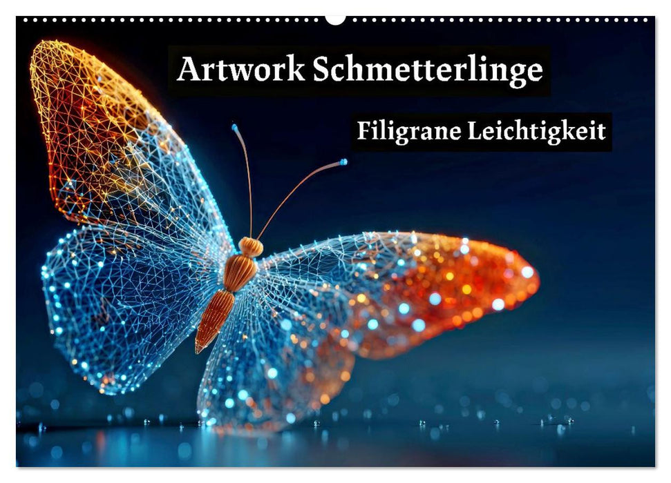 Artwork Schmetterlinge - Filigrane Leichtigkeit (CALVENDO Wandkalender 2026)