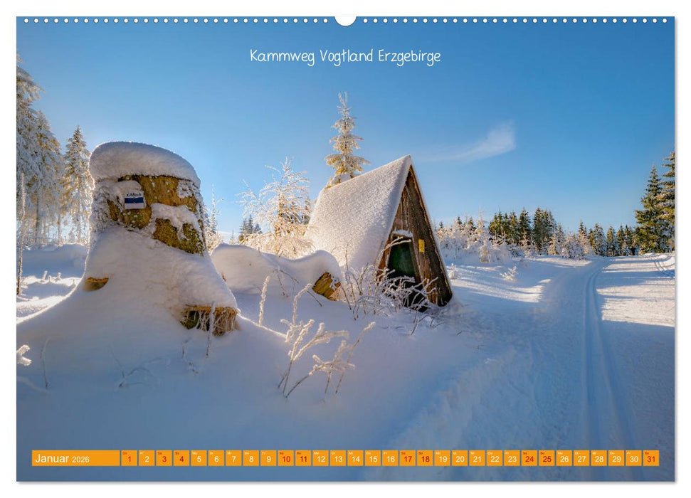 Mitteldeutschland - Landschaft und Kulturdenkmale (CALVENDO Premium Wandkalender 2026)