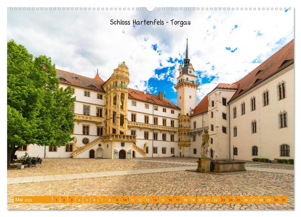 Mitteldeutschland - Landschaft und Kulturdenkmale (CALVENDO Premium Wandkalender 2026)