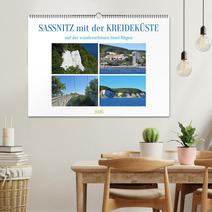 Sassnitz mit der Kreideküste (CALVENDO Wandkalender 2026)