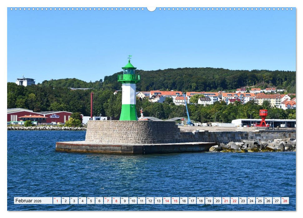 Sassnitz mit der Kreideküste (CALVENDO Wandkalender 2026)