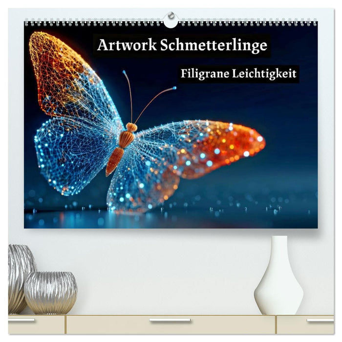 Artwork Schmetterlinge - Filigrane Leichtigkeit (CALVENDO Premium Wandkalender 2026)