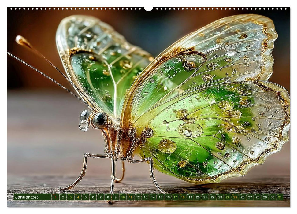 Artwork Schmetterlinge - Filigrane Leichtigkeit (CALVENDO Premium Wandkalender 2026)