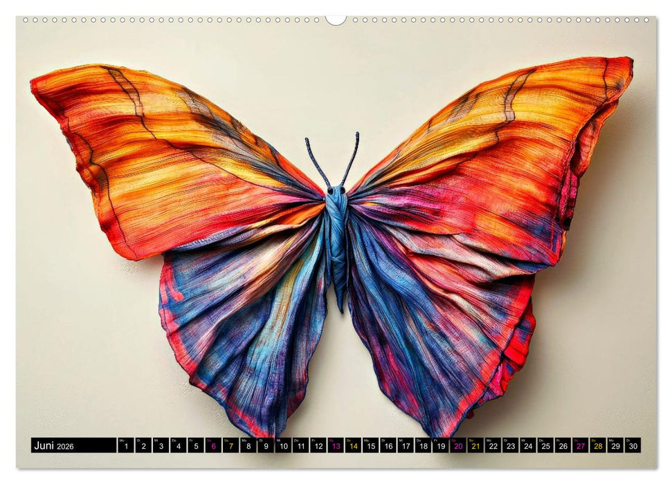 Artwork Schmetterlinge - Filigrane Leichtigkeit (CALVENDO Premium Wandkalender 2026)