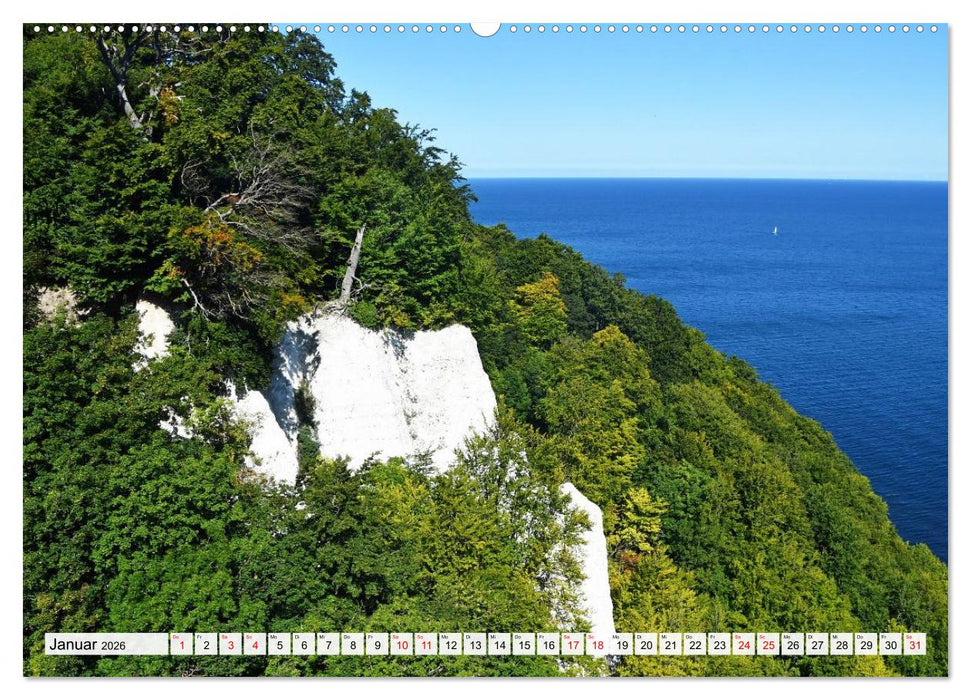 Sassnitz mit der Kreideküste (CALVENDO Premium Wandkalender 2026)