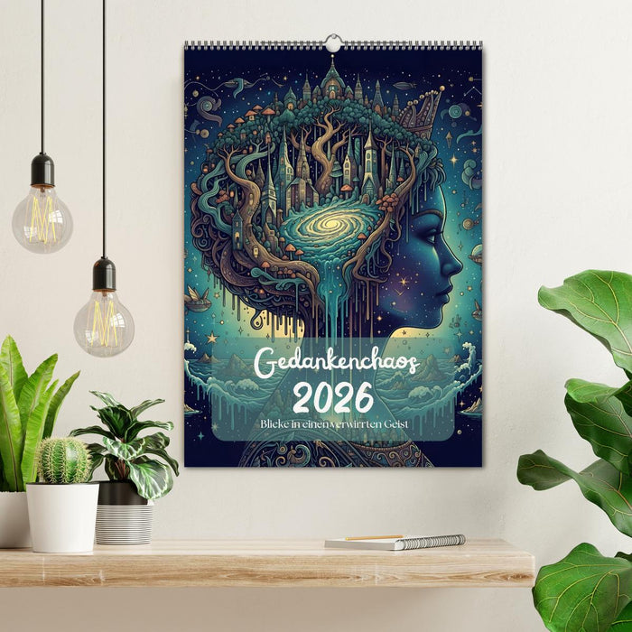 Gedankenchaos - Blicke in einer verwirrten Geist (CALVENDO Wandkalender 2026)