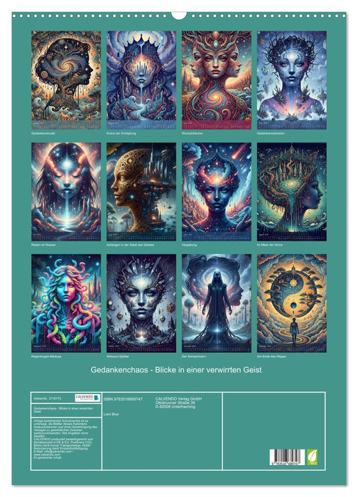 Gedankenchaos - Blicke in einer verwirrten Geist (CALVENDO Wandkalender 2026)