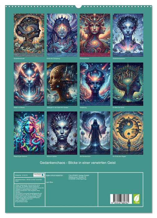 Gedankenchaos - Blicke in einer verwirrten Geist (CALVENDO Premium Wandkalender 2026)
