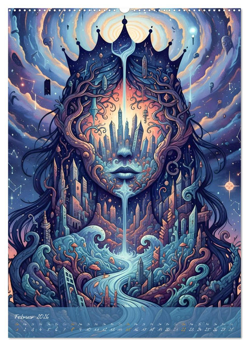 Gedankenchaos - Blicke in einer verwirrten Geist (CALVENDO Premium Wandkalender 2026)