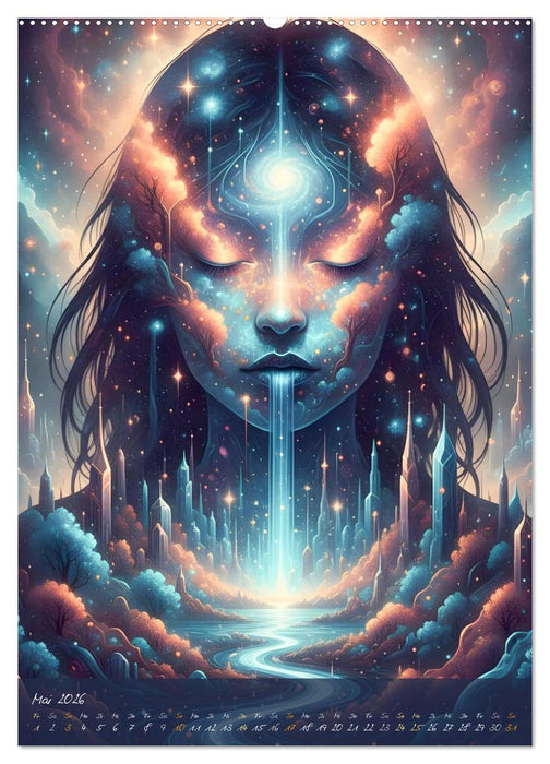 Gedankenchaos - Blicke in einer verwirrten Geist (CALVENDO Premium Wandkalender 2026)