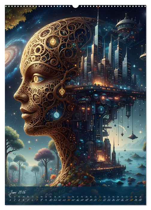 Gedankenchaos - Blicke in einer verwirrten Geist (CALVENDO Premium Wandkalender 2026)