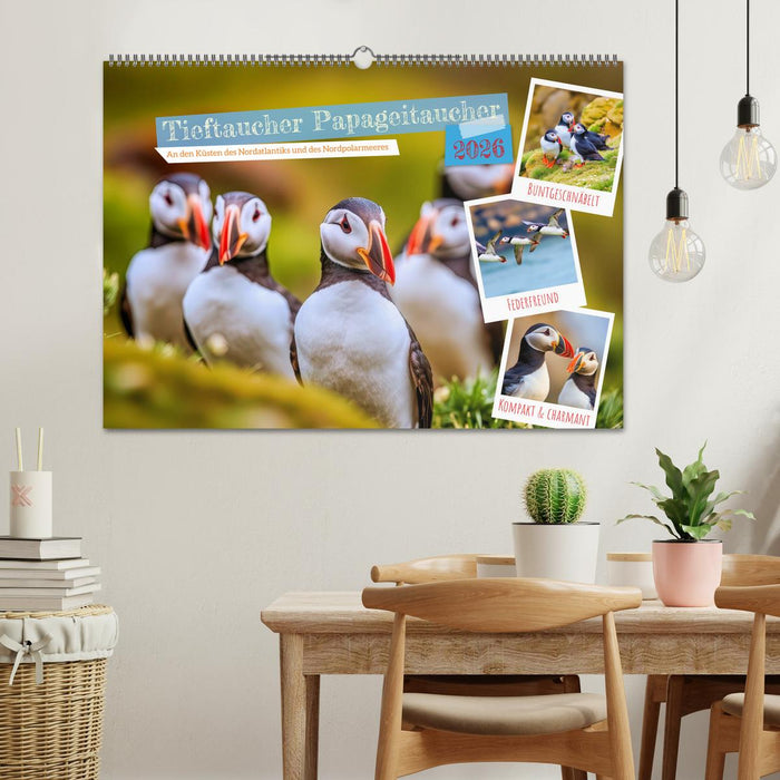 Tieftaucher Papageitaucher (CALVENDO Wandkalender 2026)