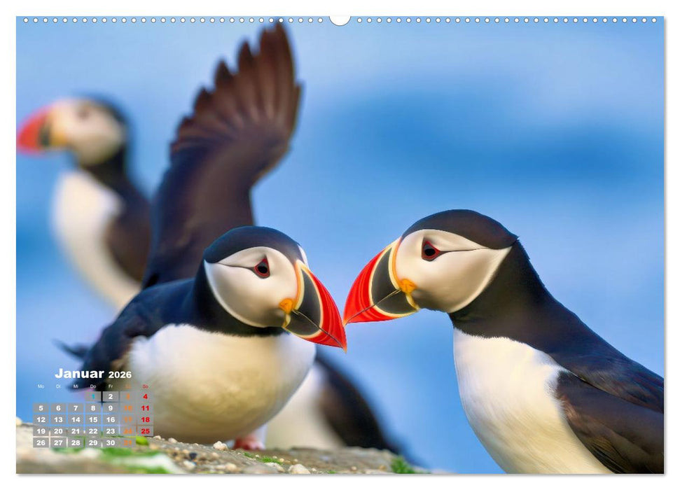 Tieftaucher Papageitaucher (CALVENDO Wandkalender 2026)