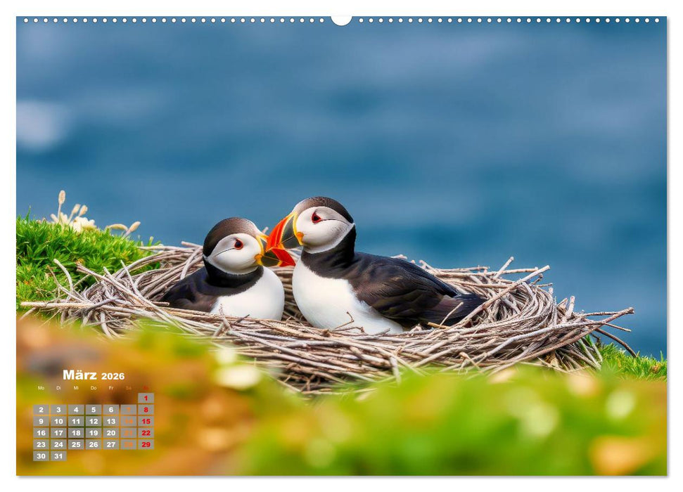 Tieftaucher Papageitaucher (CALVENDO Wandkalender 2026)