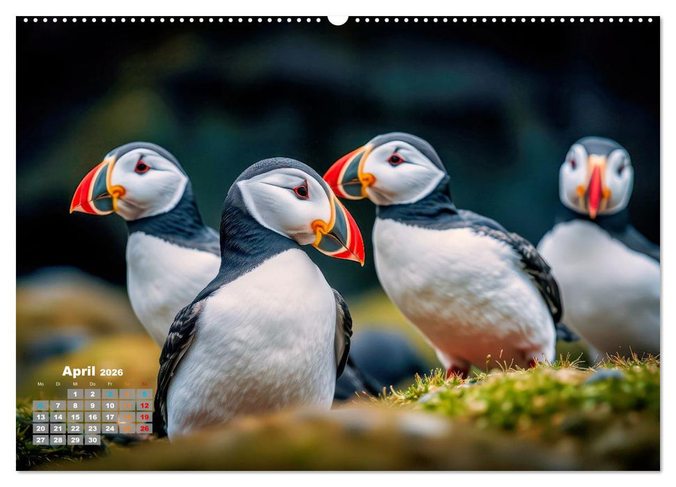 Tieftaucher Papageitaucher (CALVENDO Wandkalender 2026)