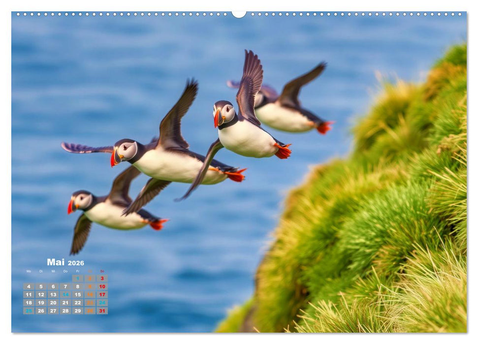 Tieftaucher Papageitaucher (CALVENDO Wandkalender 2026)