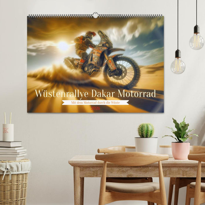 Wüstenrallye Dakar Motorrad (CALVENDO Wandkalender 2026)