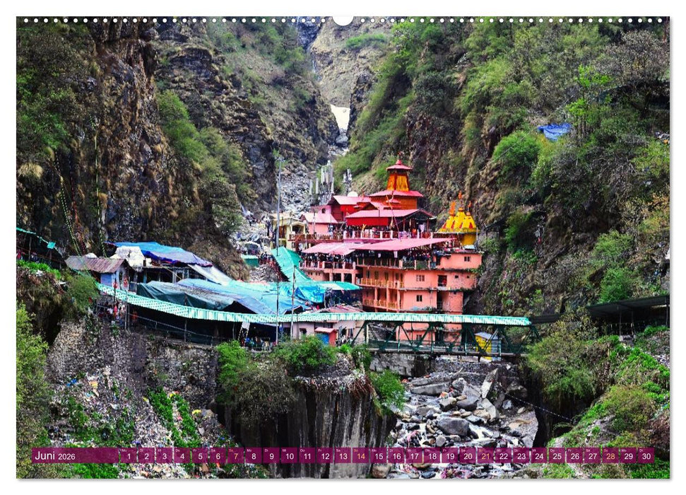Char Dham - hinduistische Pilgerreise im Himalaya (CALVENDO Wandkalender 2026)