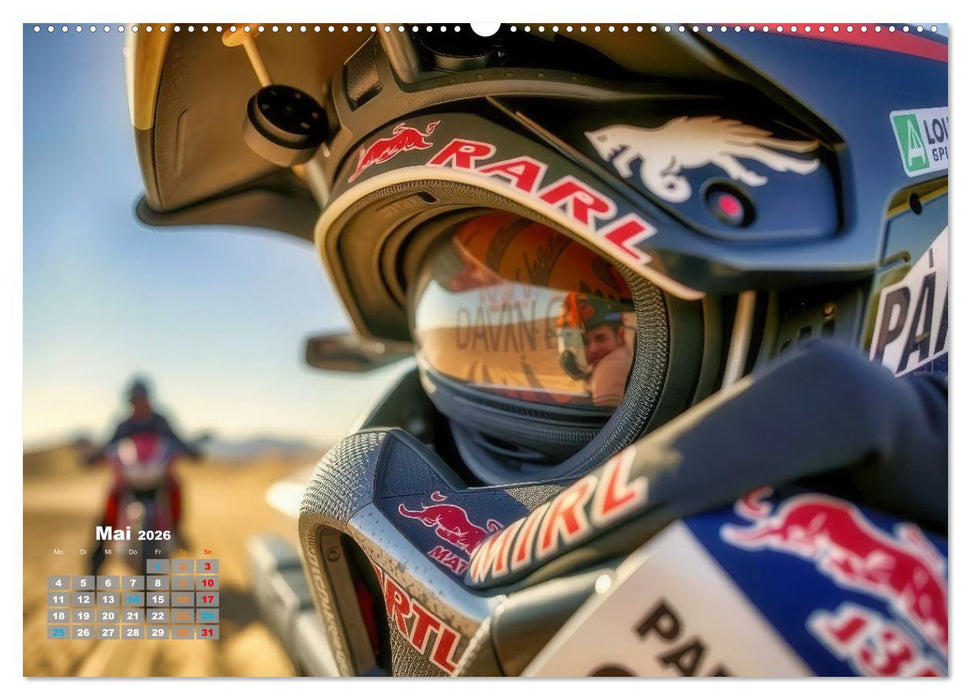 Wüstenrallye Dakar Motorrad (CALVENDO Premium Wandkalender 2026)